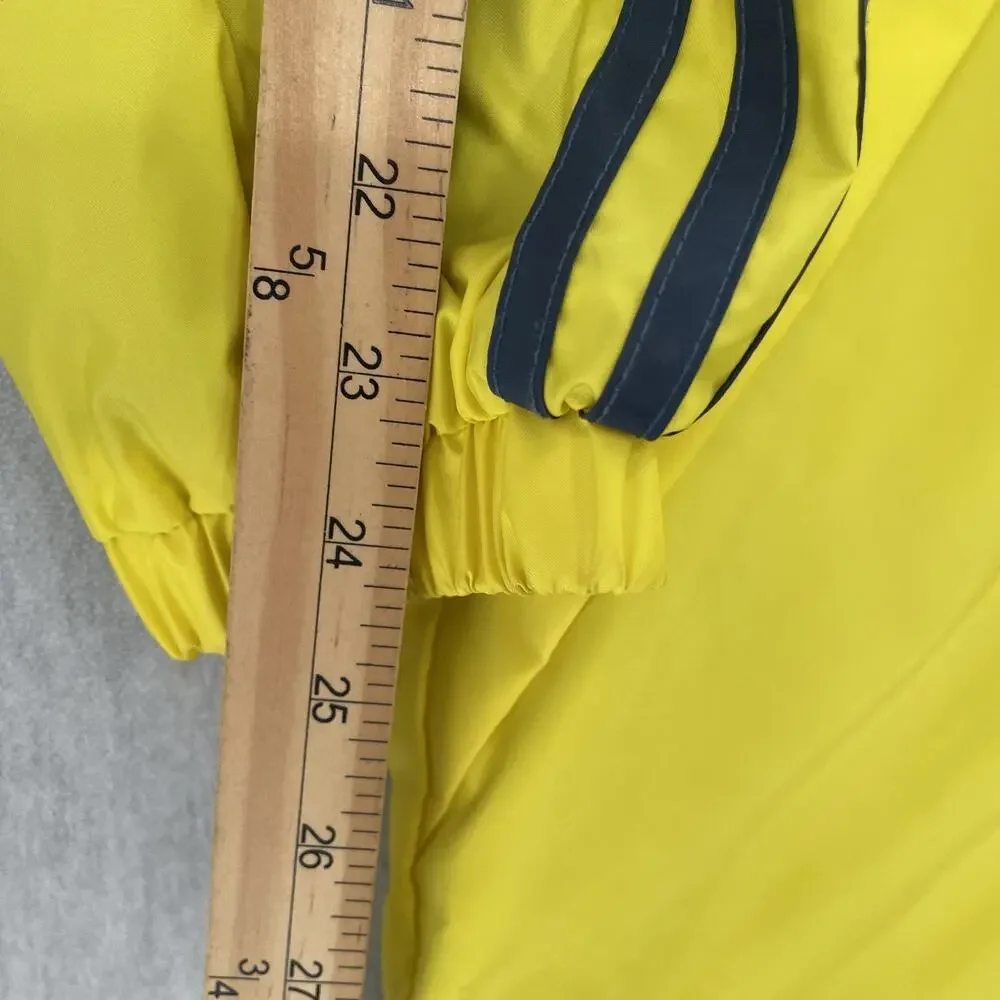 VINTAGE New York Yankees Jacket Adult XL Yellow Usher MLB Windbreaker Lined Mens